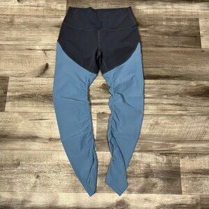 Zyia Athletic Storm Parallel Luxe High Rise Yoga Pants Grey Blue Women’s Size M